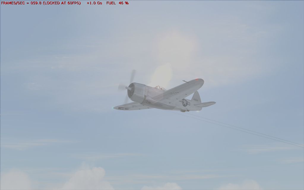 Circumpolar flight simulation