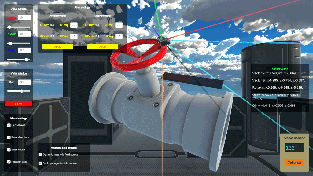 Digital twin for valve sensor