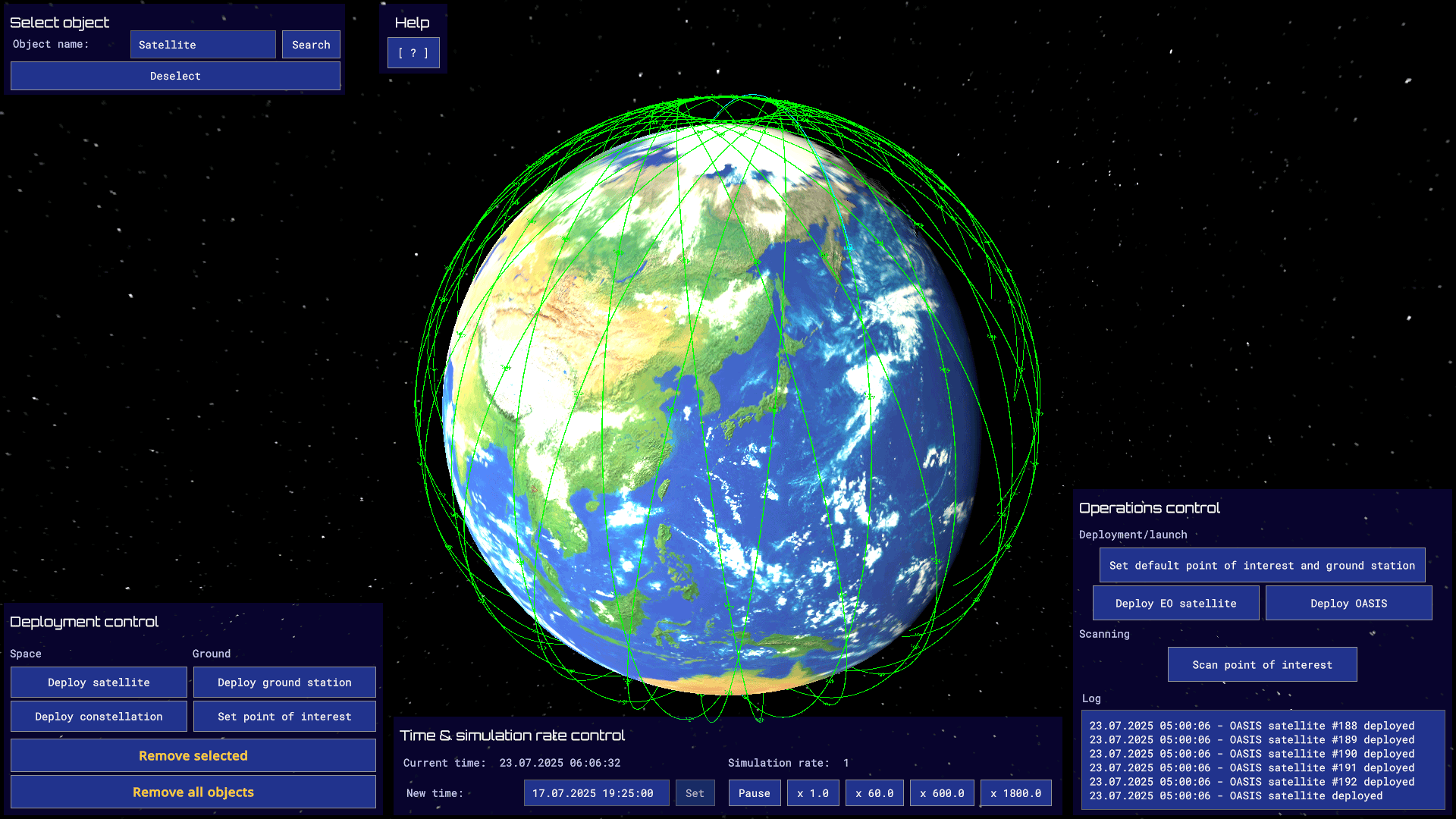 Simple transmission routing algorithm for LEO satellite constellations
